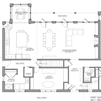 Cobblestone 1st Floor Plan