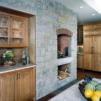 Kitchen Fireplace