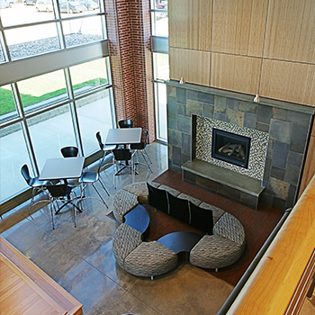 Dordt Interior Commons Fireplace