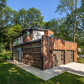 House on the Arb Master Garage Wood Storage